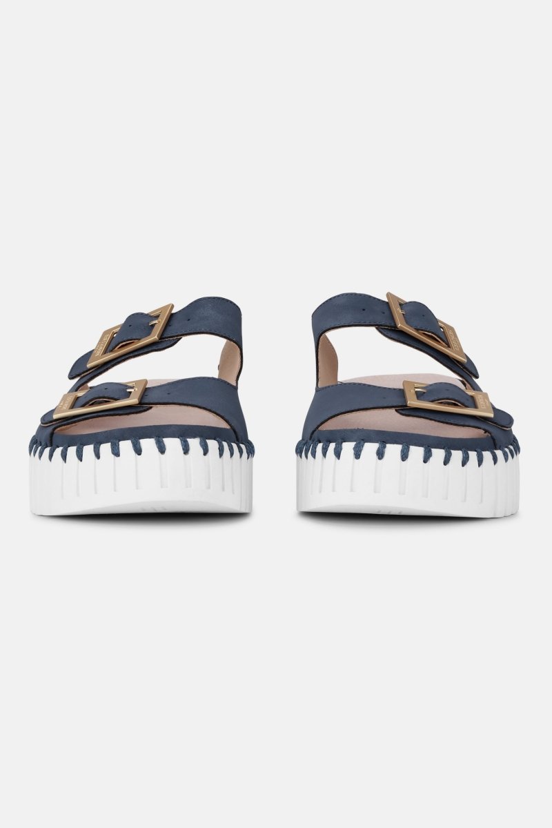 Sandalen met verstelbare gespen TULIP1037 | Blue Greyness White | Sandals | Ilse Jacobsen