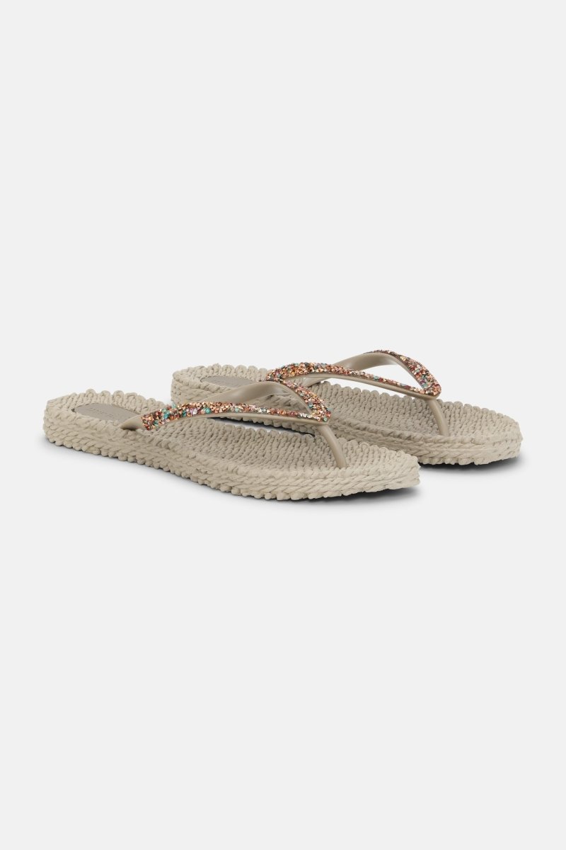 Slippers met multi kleur strass steen CHEERFUL03M | Atmosphere | Shoes | Ilse Jacobsen