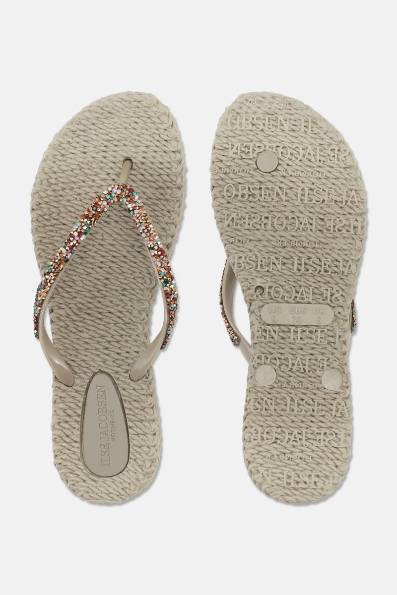 Slippers met multi kleur strass steen CHEERFUL03M | Atmosphere | Shoes | Ilse Jacobsen