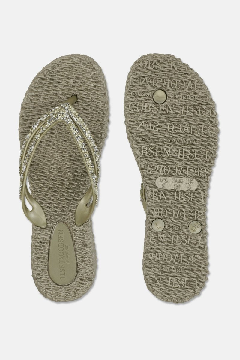 Slippers met lichte plateauzool CHEERFUL15 | Platin | Flip Flop | Ilse Jacobsen