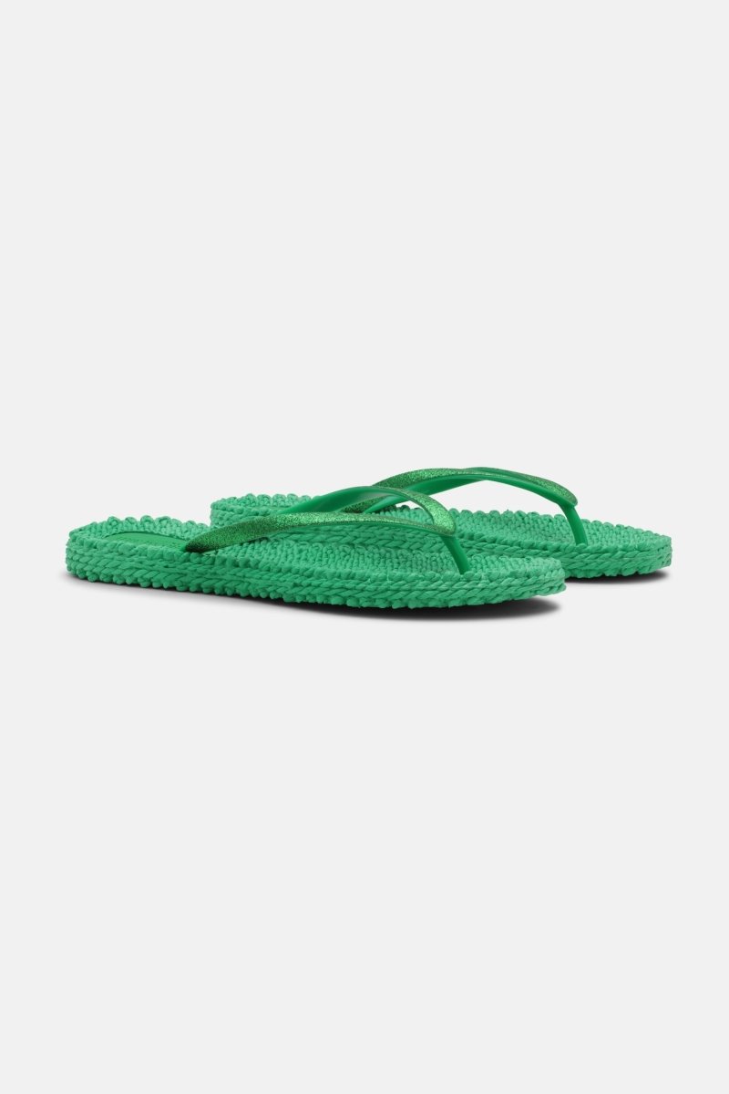 Slippers met subtiele glitter CHEERFUL01 | Fern Green | Flip Flop | Ilse Jacobsen