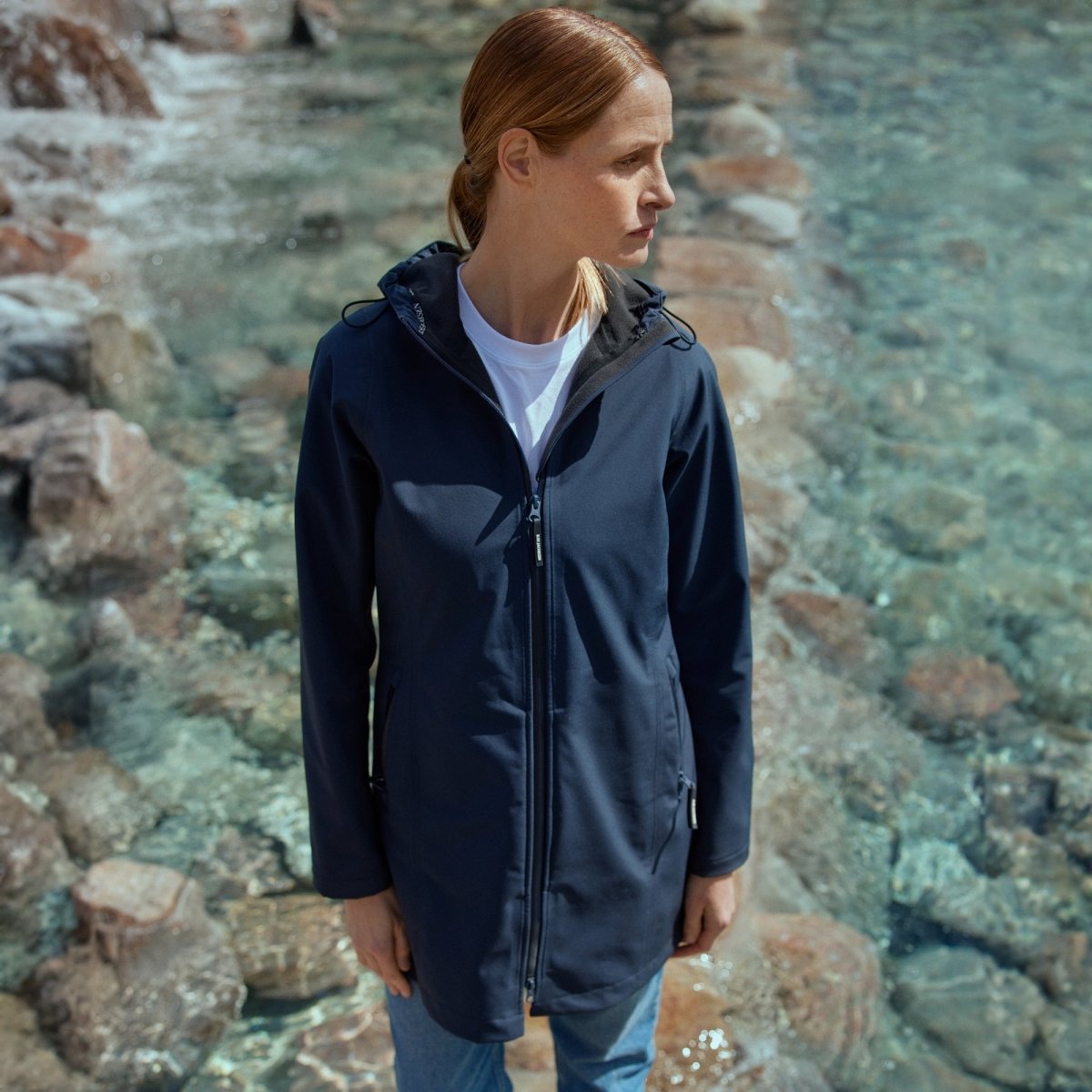 Softshell Regenjas DAYBREAK01 | Dark Indigo | Raincoat | Ilse Jacobsen