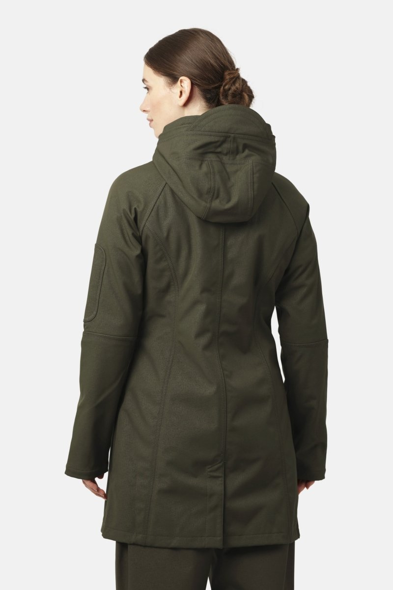 Softshell regenjas lang RAIN37L | Army | Raincoat | Ilse Jacobsen