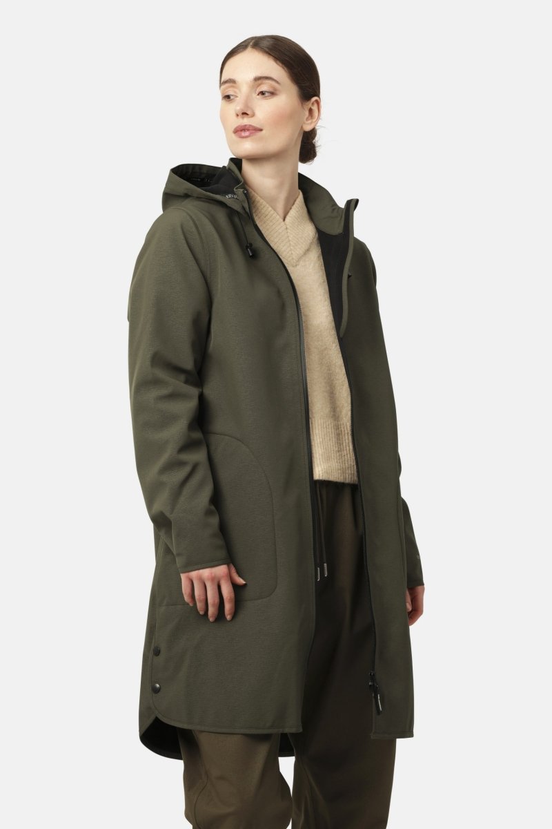 Softshell regenjas RAIN128 | Army | Raincoat | Ilse Jacobsen