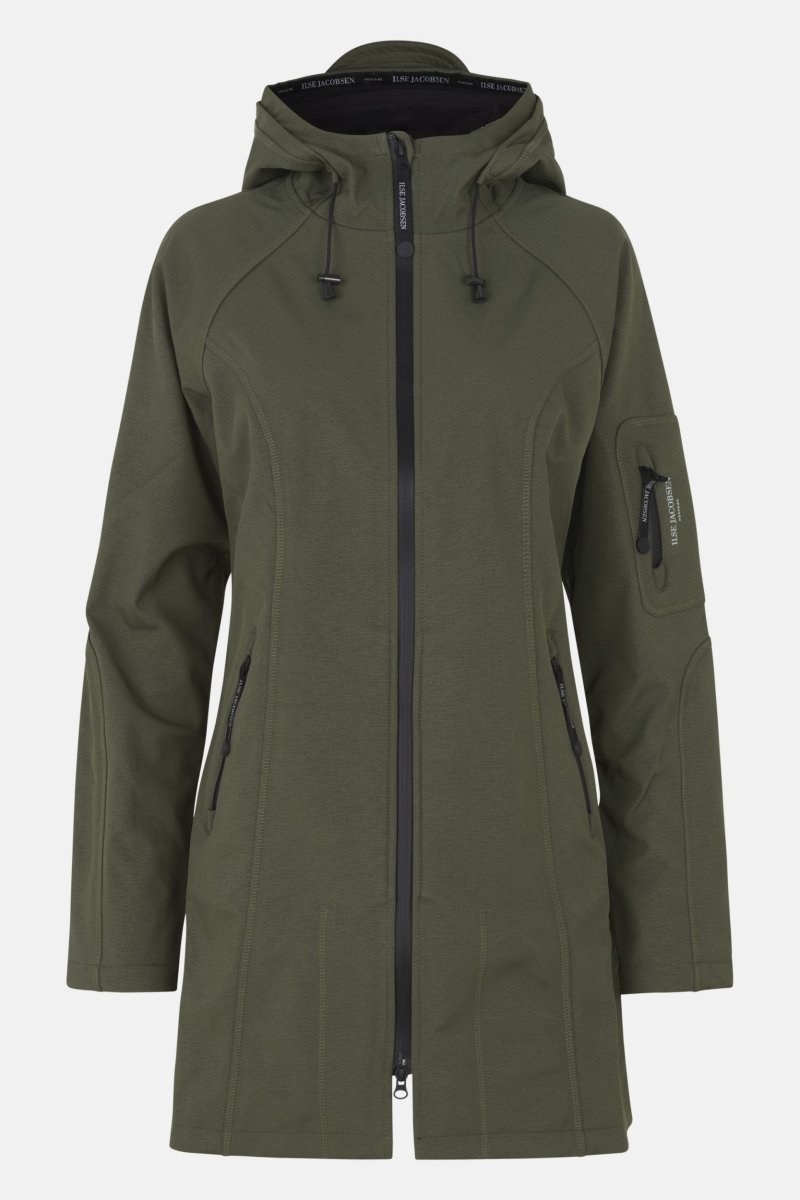 Softshell regenjas RAIN37 | Army | Raincoat | Ilse Jacobsen
