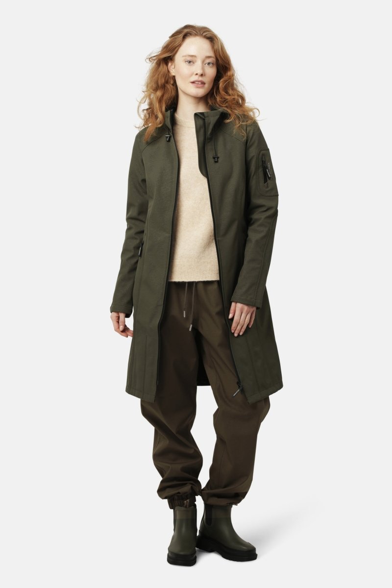 Softshell regenjas RAIN37 | Army | Raincoat | Ilse Jacobsen