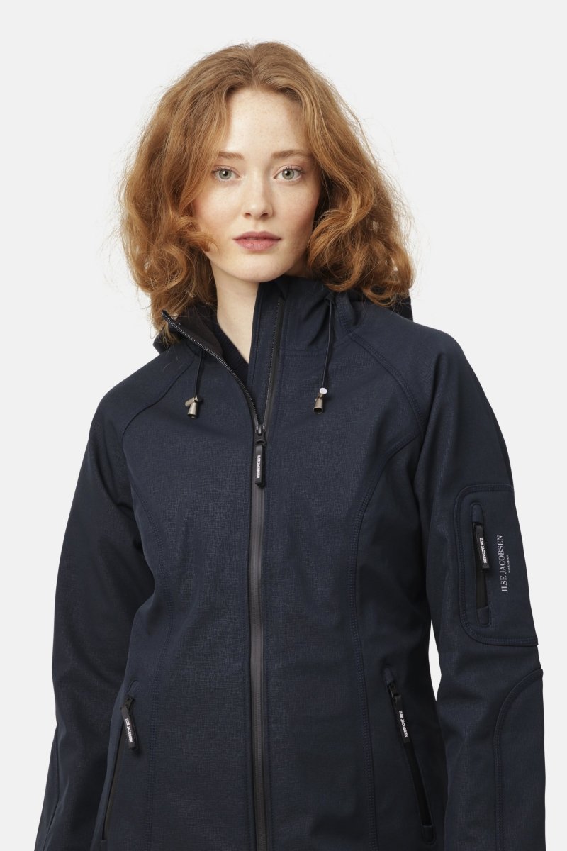 Softshell regenjas RAIN37 | Dark Indigo | Raincoat | Ilse Jacobsen