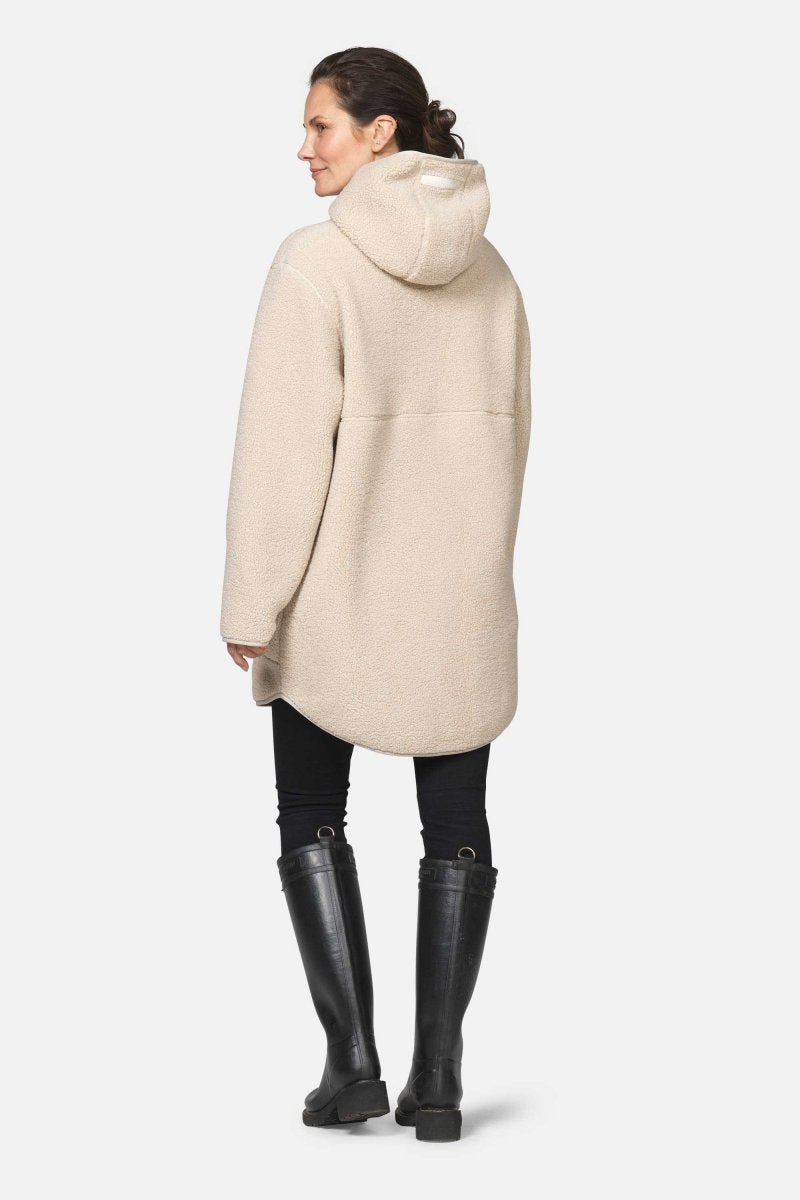 Teddy fleecejack met capuchon BONDEDPILE04 | Kit | Jacket | Ilse Jacobsen