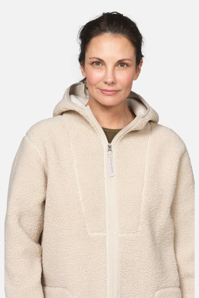Teddy fleecejack met capuchon BONDEDPILE04 | Kit | Jacket | Ilse Jacobsen