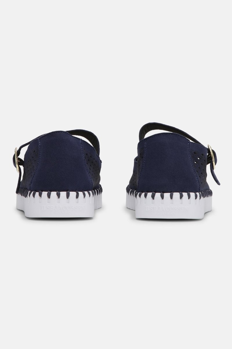 Tulip Ballerina TULIP3476 | Dark Indigo White | Shoes | Ilse Jacobsen