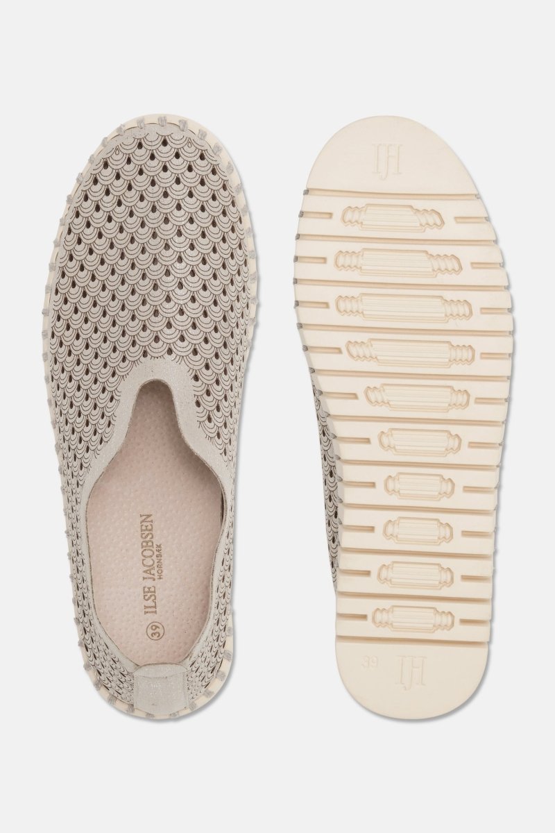 Tulip Instapper met glitter TULIP3223 | Silver Pearled Ivory | Shoes | Ilse Jacobsen