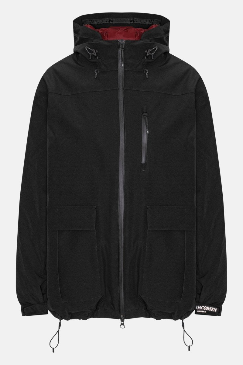 Waterdichte Dons Winterjas TECHRAIN01 | Black | Raincoat | Ilse Jacobsen