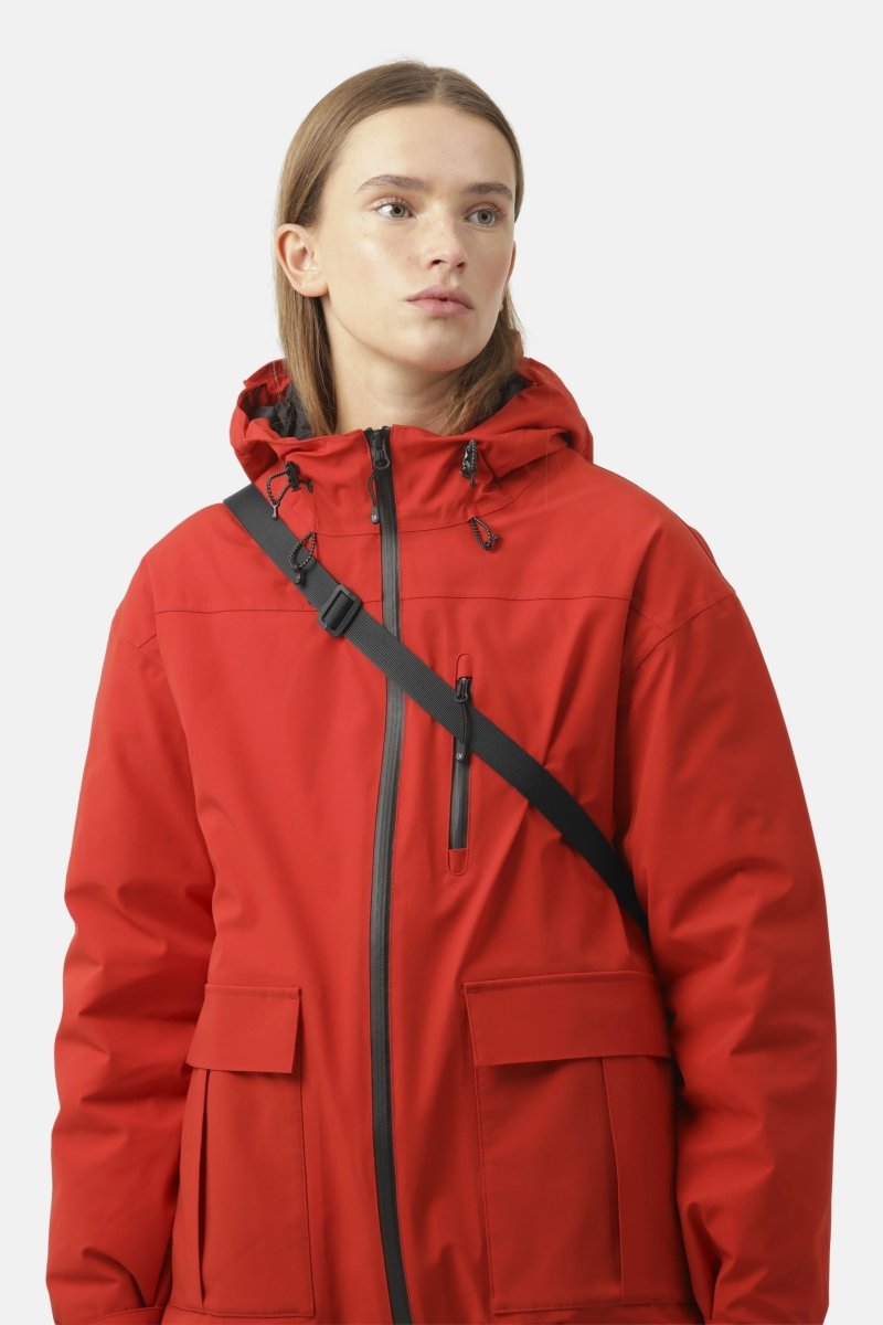 Waterdichte Dons Winterjas TECHRAIN01 | Fire | Raincoat | Ilse Jacobsen