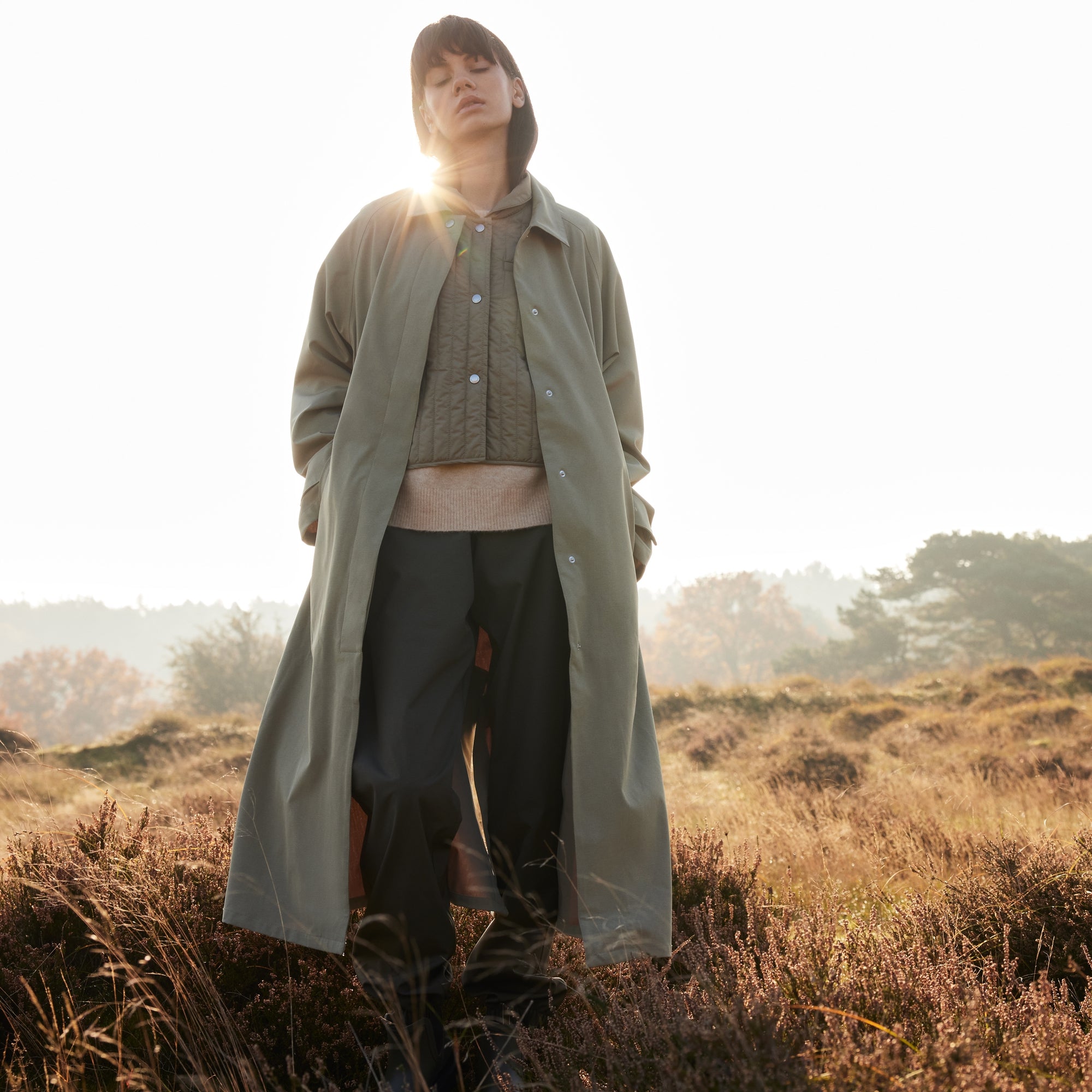 Regenjas RAIN203 | Sage | Raincoat | Ilse Jacobsen