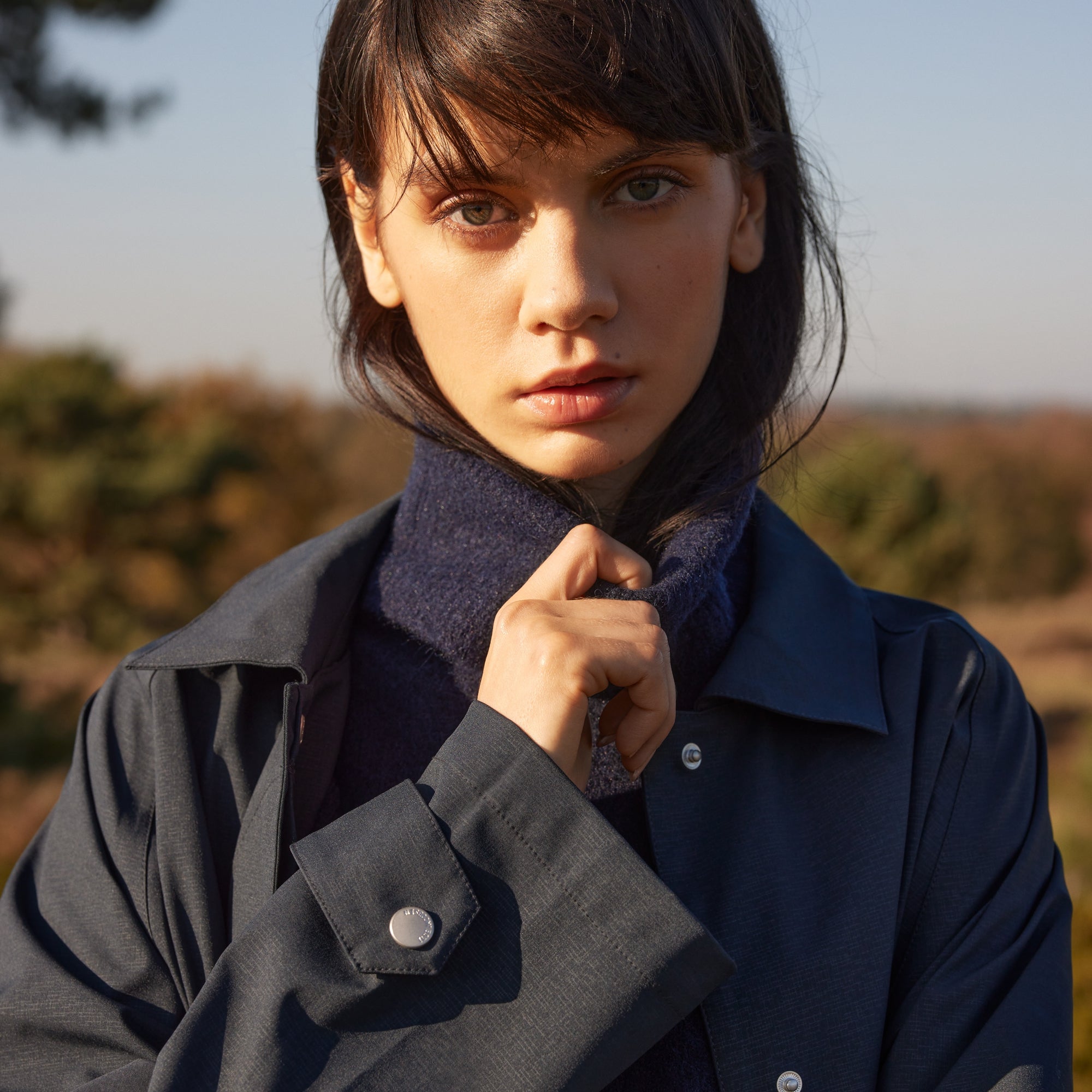 Regenjas RAIN203 | Dark Indigo | Raincoat | Ilse Jacobsen