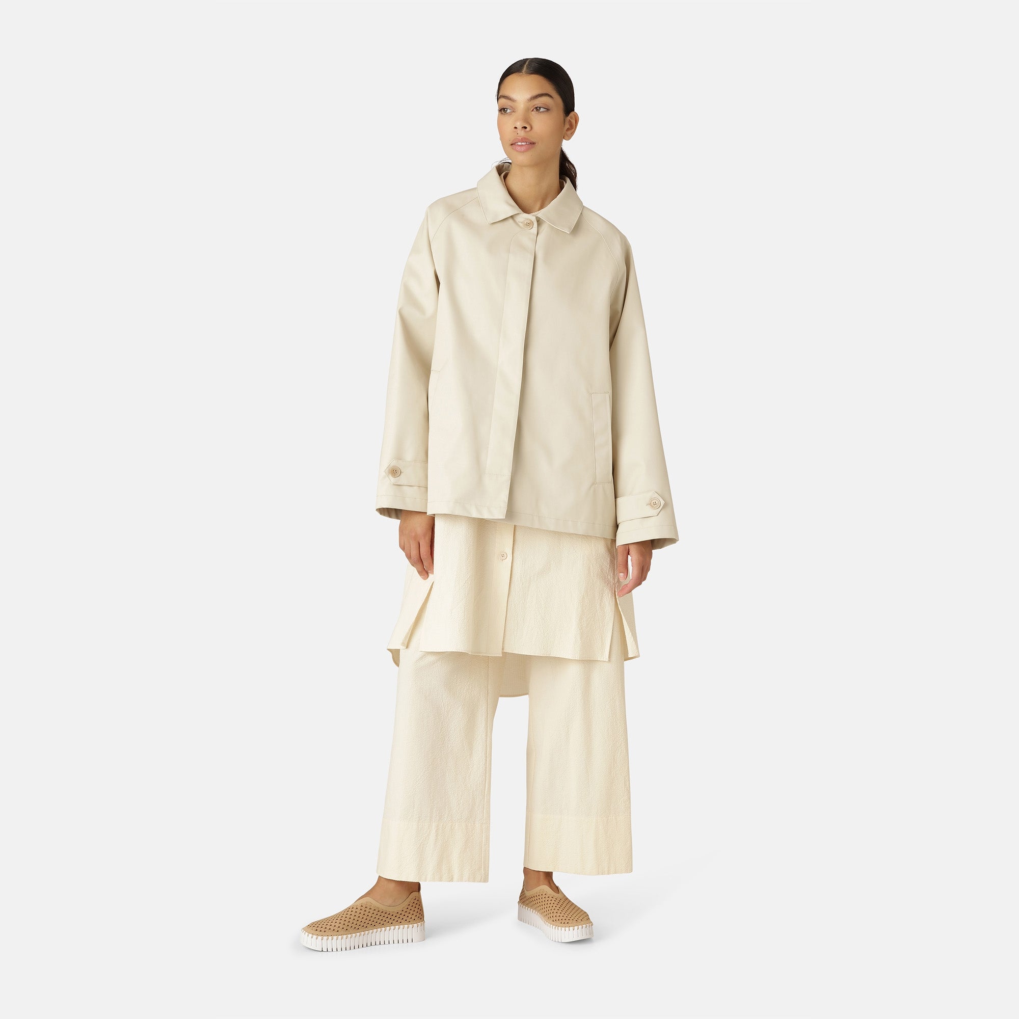 Regenjas URBAN04 | Bleached Sand | Raincoat | Ilse Jacobsen