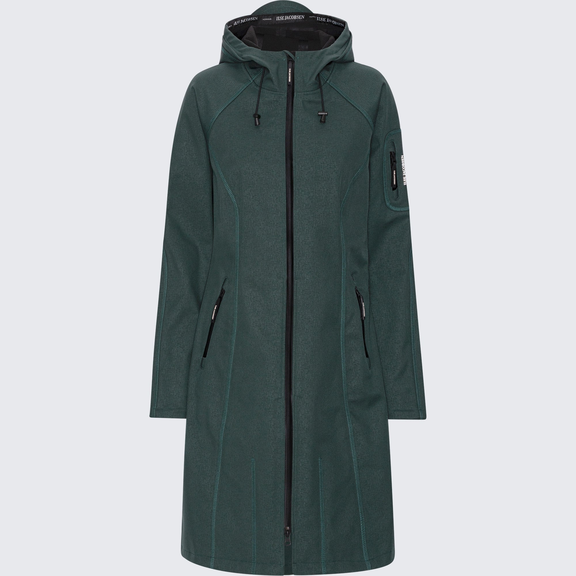 Softshell Regenjas Lang RAIN37L - Beetle 492 | Beetle | Raincoat | Ilse Jacobsen