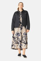 Gewatteerde Jas ALLY03 | Dark Indigo | Jacket | Ilse Jacobsen