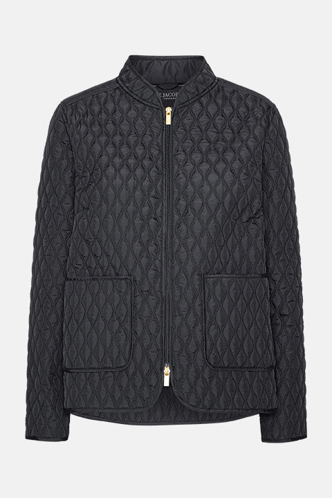 Korte Gewatteerde Jas ALLY07 | Dark Indigo | Jacket | Ilse Jacobsen