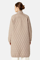 Lange Gewatteerde Jas AROS05 | Wheat | Jacket | Ilse Jacobsen