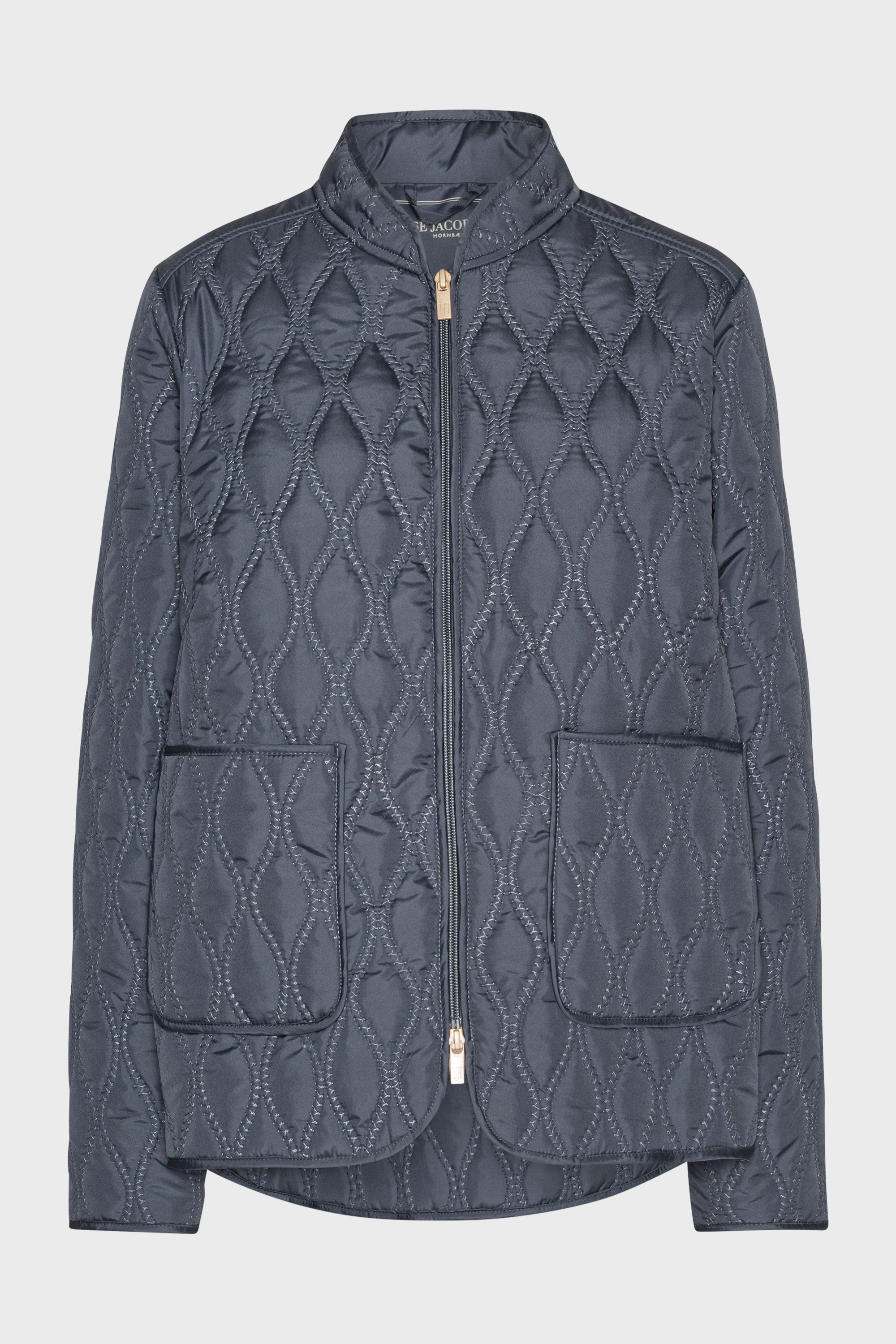 Korte Gewatteerde Jas AROS06 | Ombre Blue | Jacket | Ilse Jacobsen