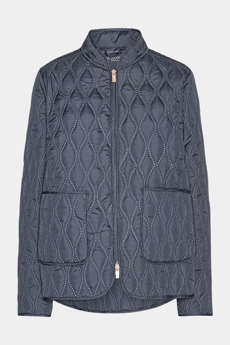 Korte Gewatteerde Jas AROS06 - 604 Ombre Blue | Ombre Blue | Jacket | Ilse Jacobsen