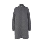 Gewatteerde jas ART06 | Dark Shadow | Coat | Ilse Jacobsen