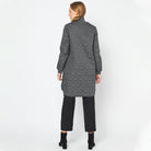 Gewatteerde jas ART06 | Dark Shadow | Coat | Ilse Jacobsen