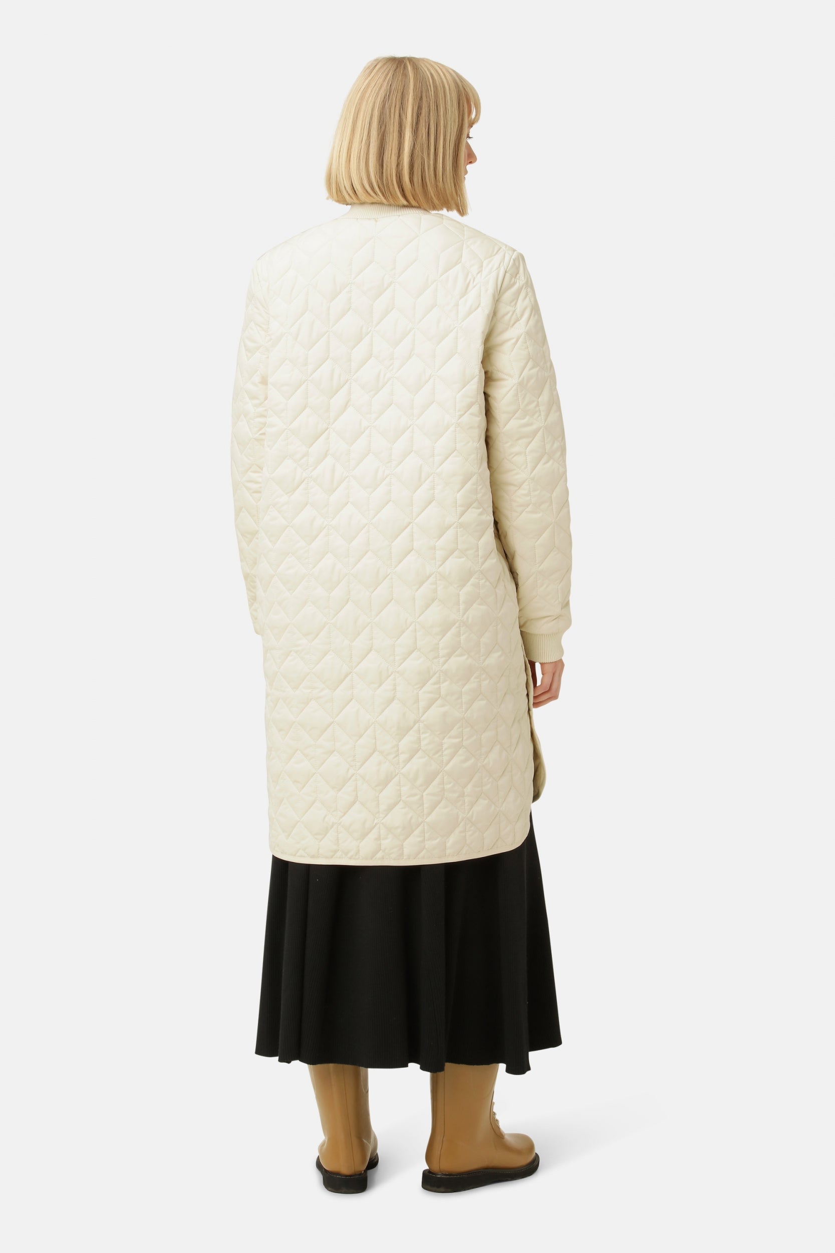 Gewatteerde jas ART06 - 132 Bleached Sand | Bleached Sand | Coat | Ilse Jacobsen