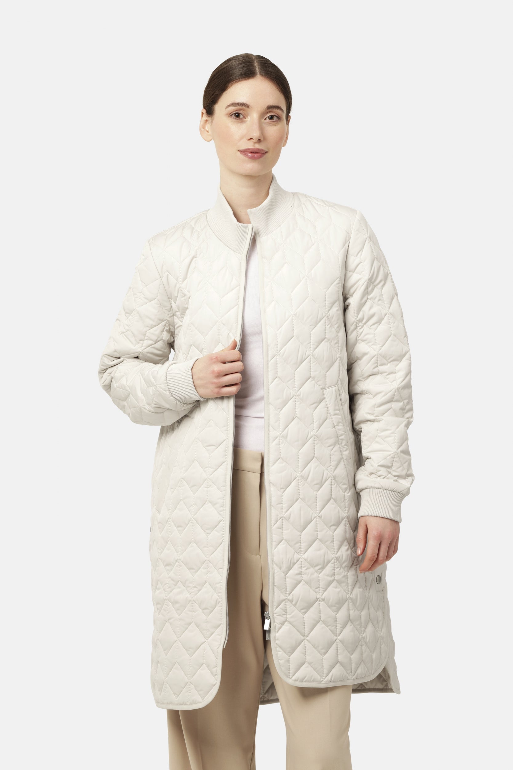 Gewatteerde jas ART06 | Kit | Coat | Ilse Jacobsen