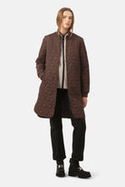 Gewatteerde Jas ART06 | Ebony | Coat | Ilse Jacobsen