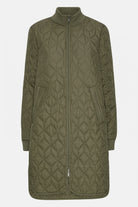 Gewatteerde jas ART06 | Army | Coat | Ilse Jacobsen