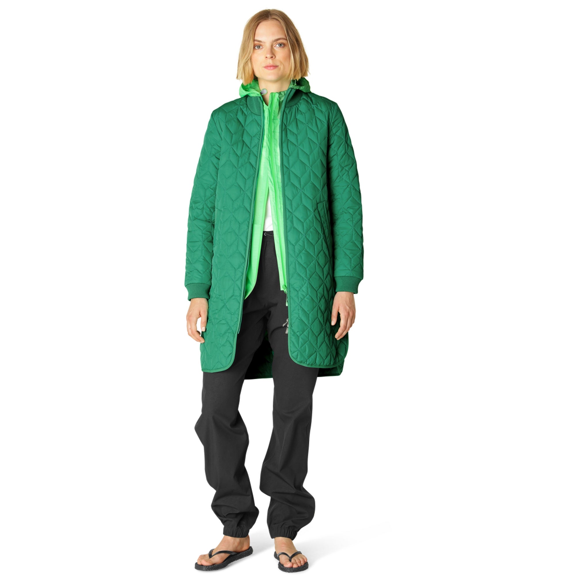 Gewatteerde Jas ART06 - 439 Sea Plant | Sea Plant | Coat | Ilse Jacobsen