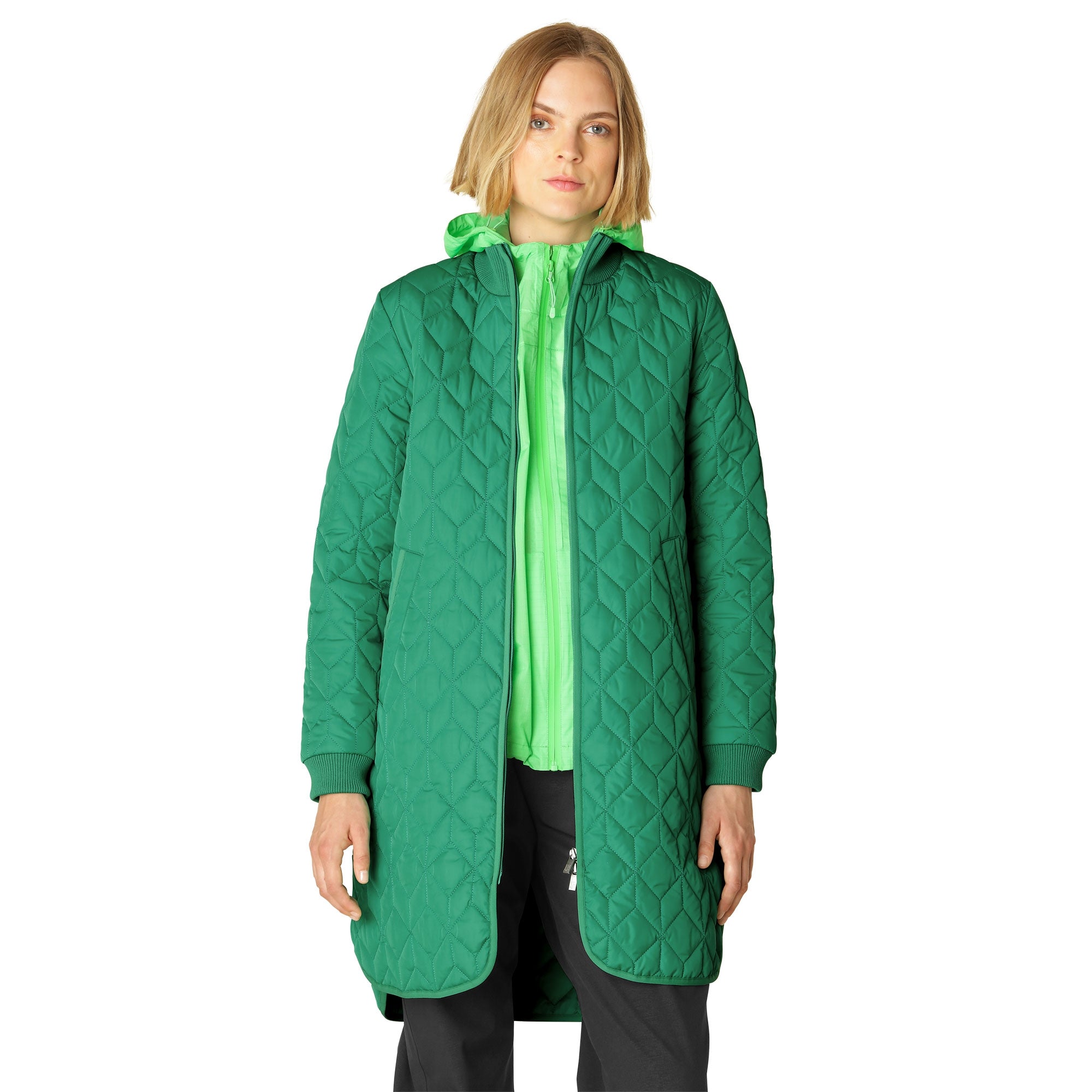 Gewatteerde Jas ART06 - 439 Sea Plant | Sea Plant | Coat | Ilse Jacobsen