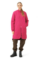 Gewatteerde Jas ART06 | Magenta | Coat | Ilse Jacobsen