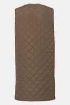 Lange gewatteerde bodywarmer ART25 | Mud | Jacket | Ilse Jacobsen
