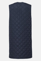 Lange gewatteerde bodywarmer ART25 | Dark Indigo | Jacket | Ilse Jacobsen