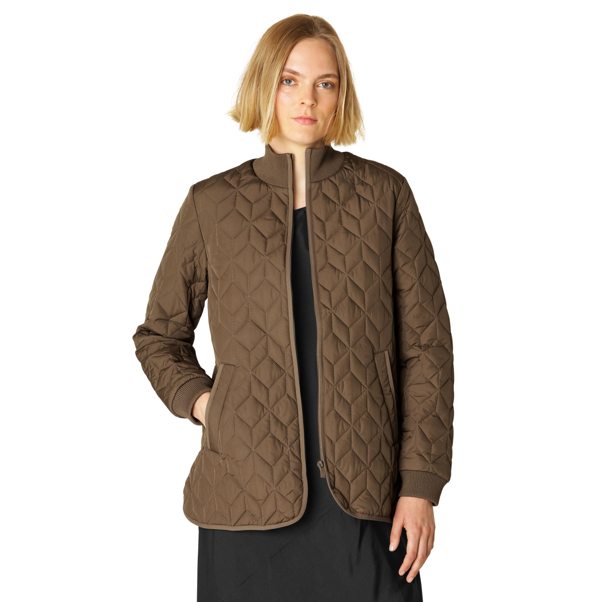 Gewatteerde Jas ART40 - 234 Cub Brown | Cub Brown | Coat | Ilse Jacobsen