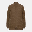 Gewatteerde Jas ART40 | Cub Brown | Coat | Ilse Jacobsen