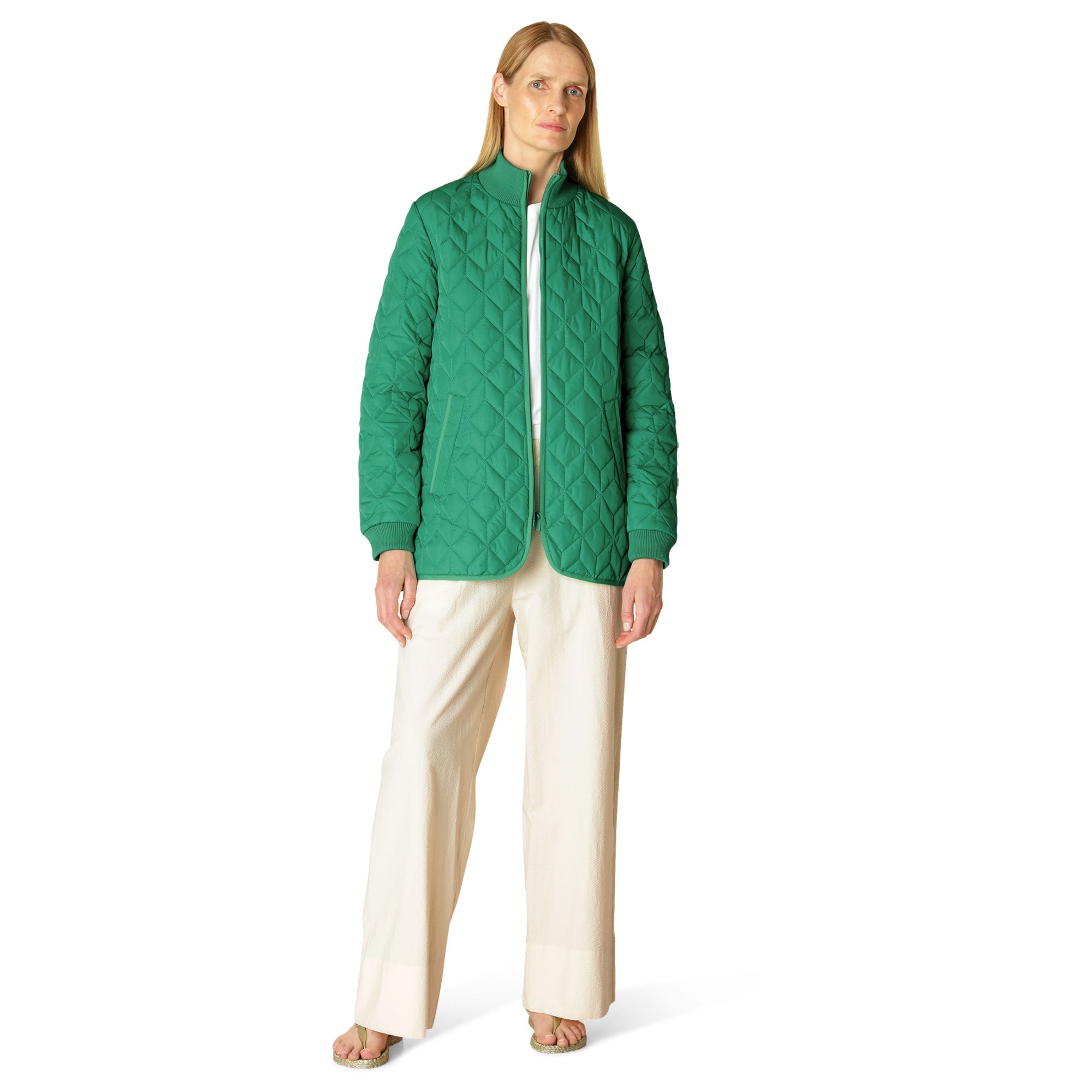 Gewatteerde Jas ART40 - 439 Sea Plant | Sea Plant | Coat | Ilse Jacobsen