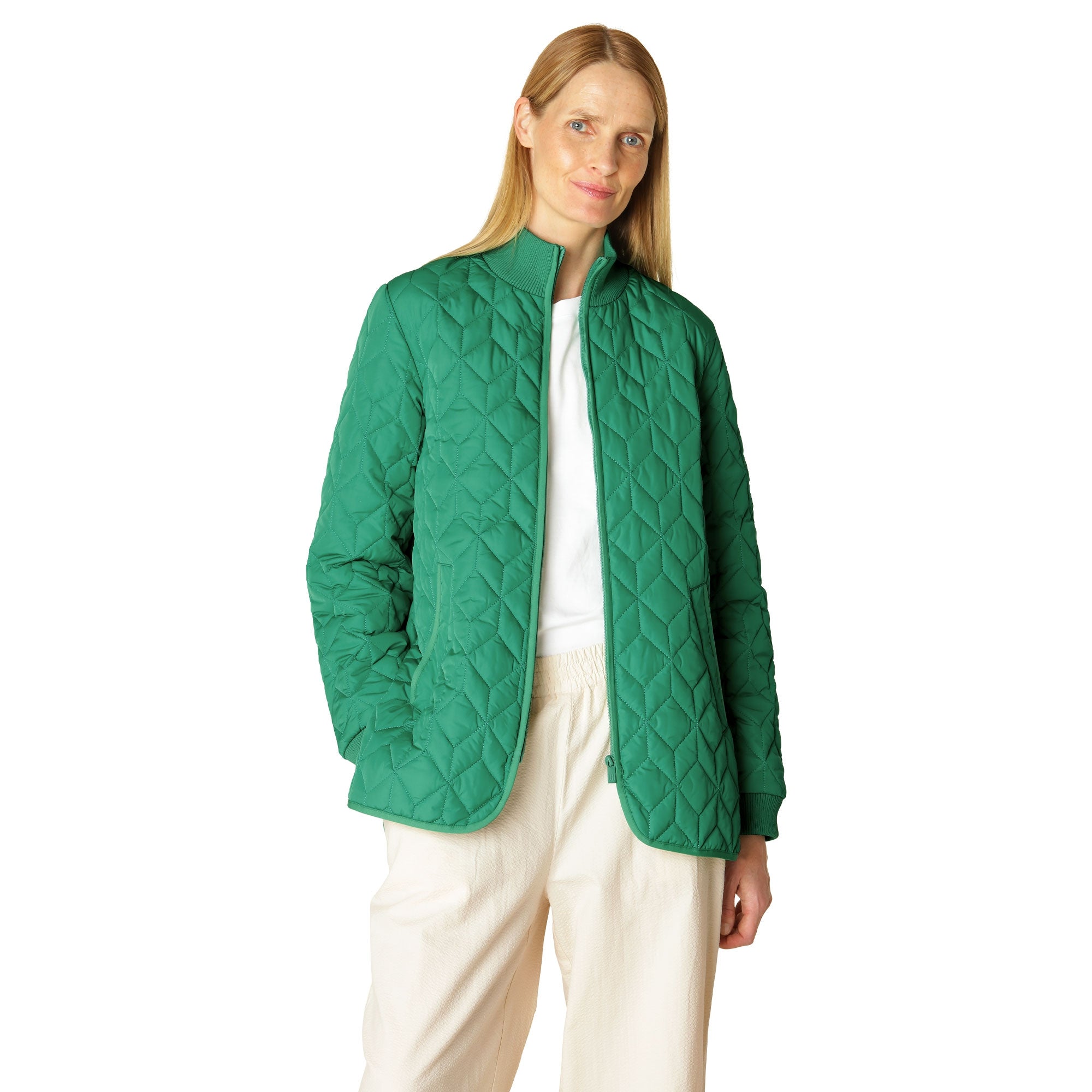 Gewatteerde Jas ART40 - 439 Sea Plant | Sea Plant | Coat | Ilse Jacobsen