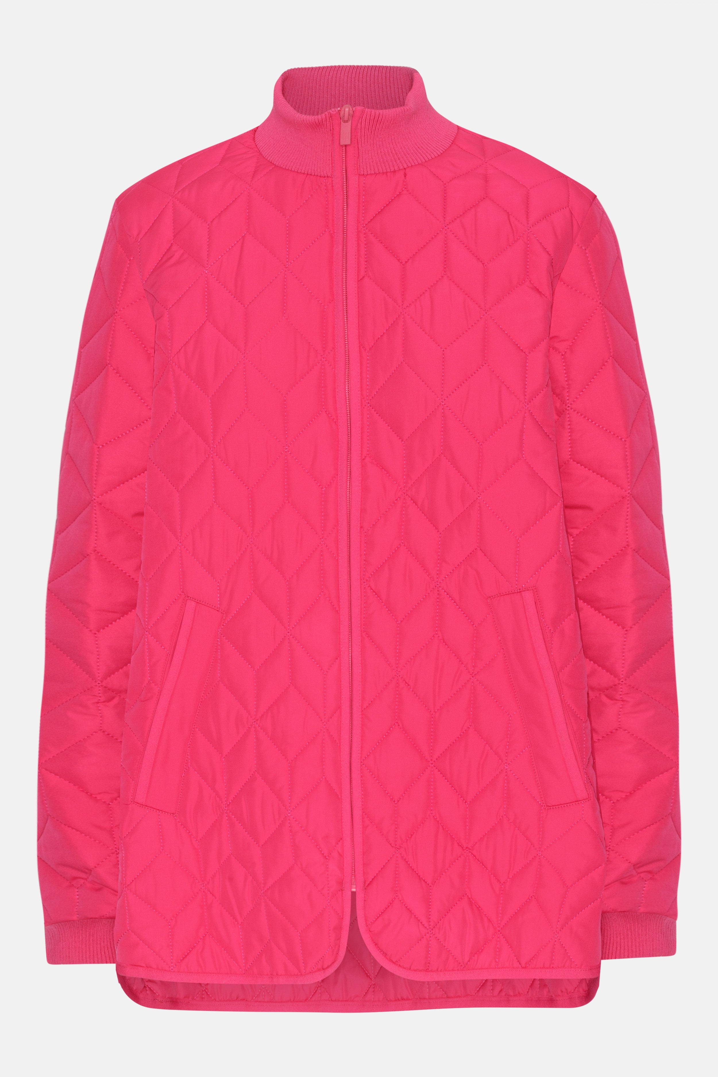 Gewatteerde Jas ART40 | Magenta | Coat | Ilse Jacobsen