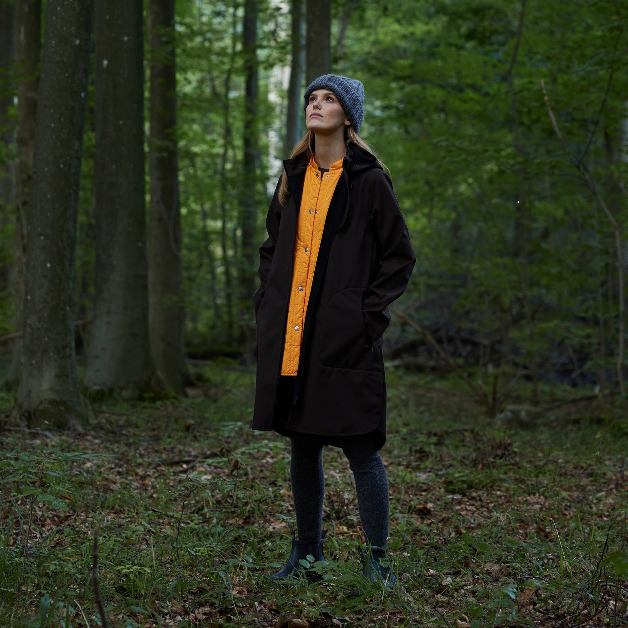 Softshell regenjas RAIN128 - 001 Black | Black | Raincoat | Ilse Jacobsen