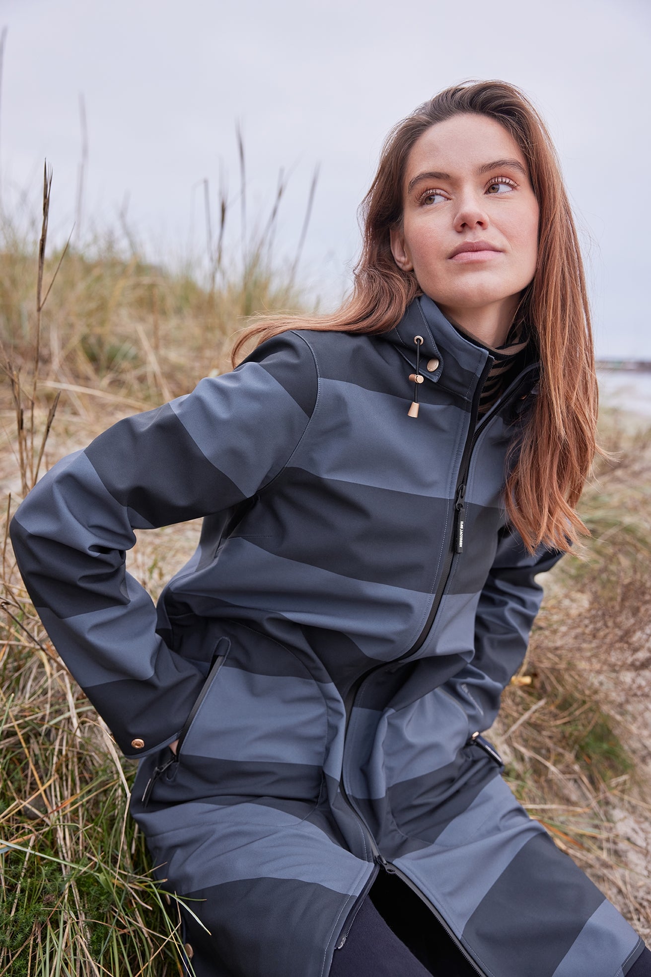Softshell Regenjas RAIN128ST | Ombre Blue | Jacket | Ilse Jacobsen