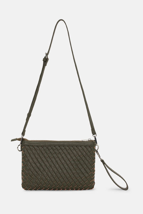 Cross Body Tas BAG08CB - 410 Army | Army | Bag | Ilse Jacobsen