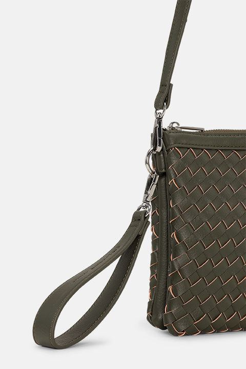 Cross Body Tas BAG08CB - 410 Army | Army | Bag | Ilse Jacobsen