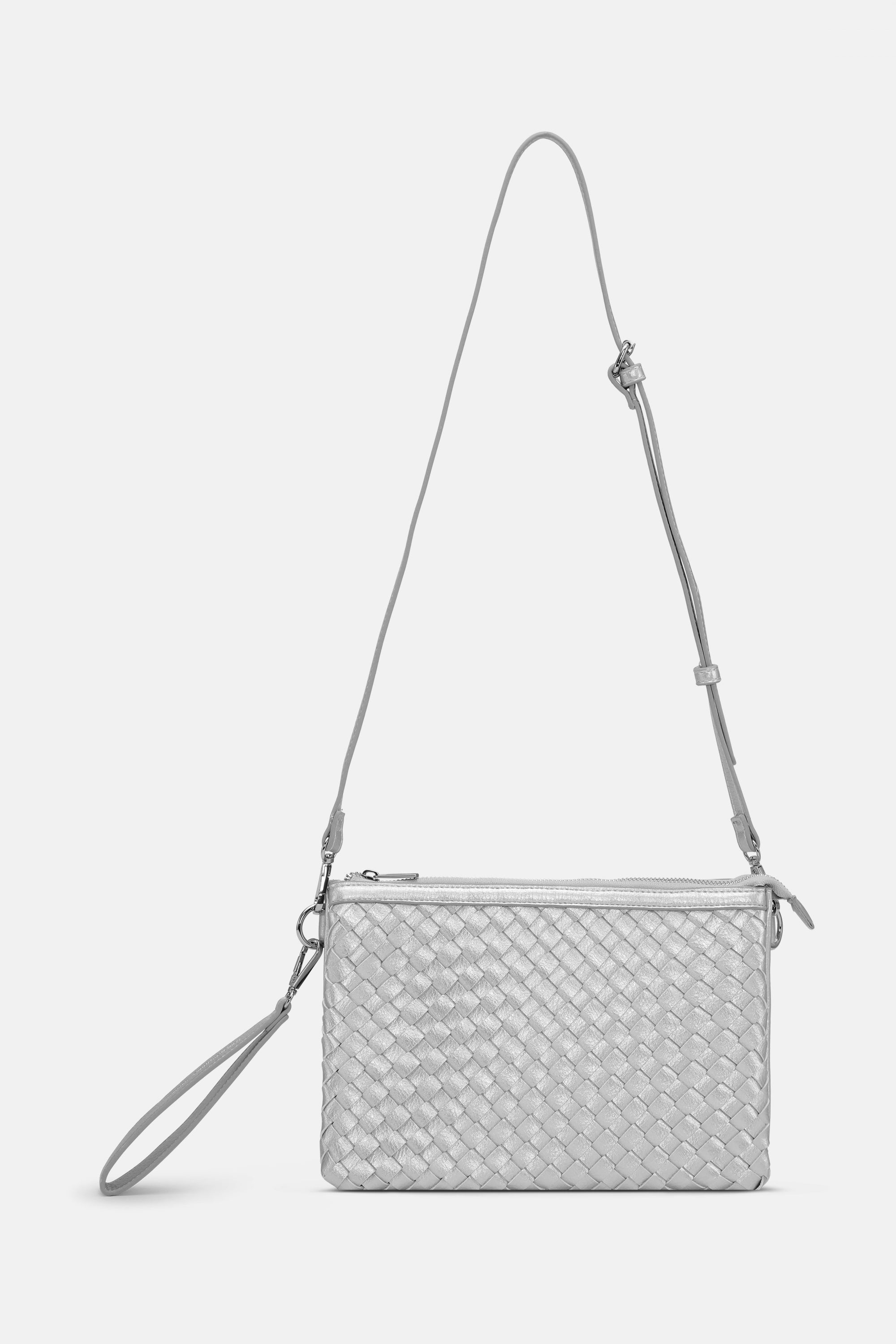 Cross Body Tas BAG08CB - 710 Silver | Silver | Bag | Ilse Jacobsen