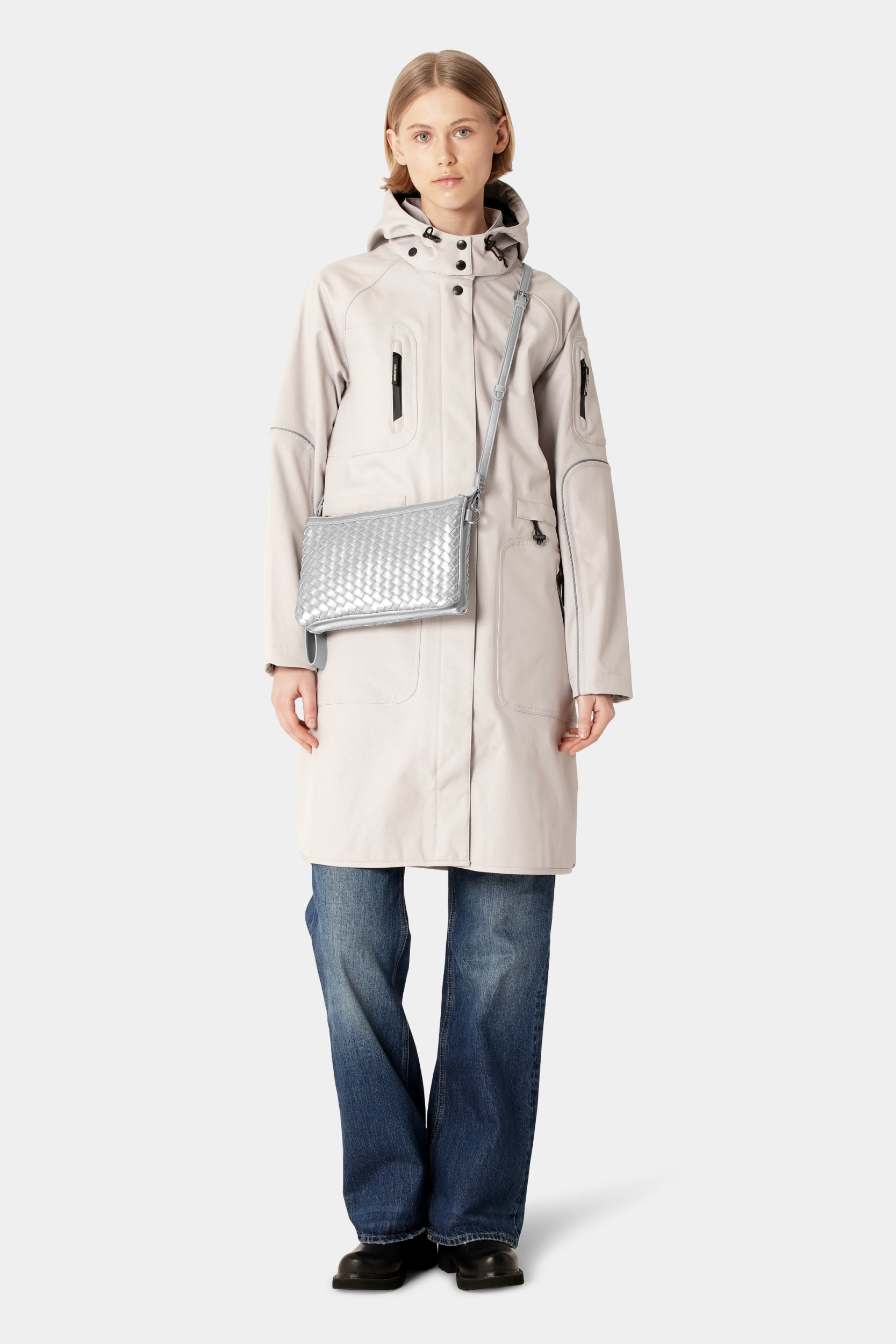 Cross Body Tas BAG08CB | Silver | Bag | Ilse Jacobsen