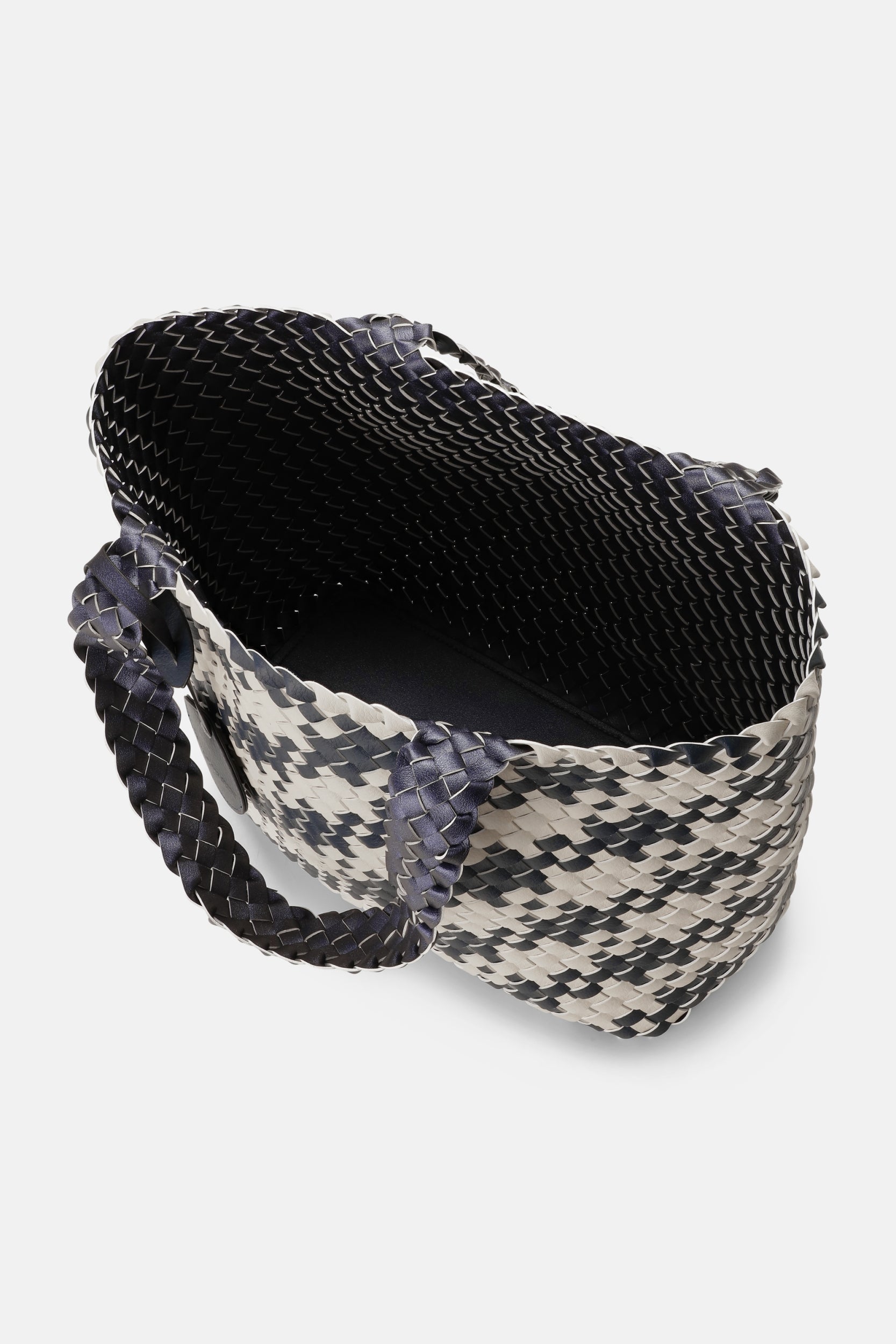 Houndstooth Gevlochten Shopper BAG08HOUNDSTOOTH - 604112 Ombre Blue Light Sand | Ombre Blue Light Sand | Bag | Ilse Jacobsen