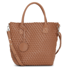 Reversible Tote Bag BAG08TOTE | Burnt Caramel Metallic Brown | Bag | Ilse Jacobsen